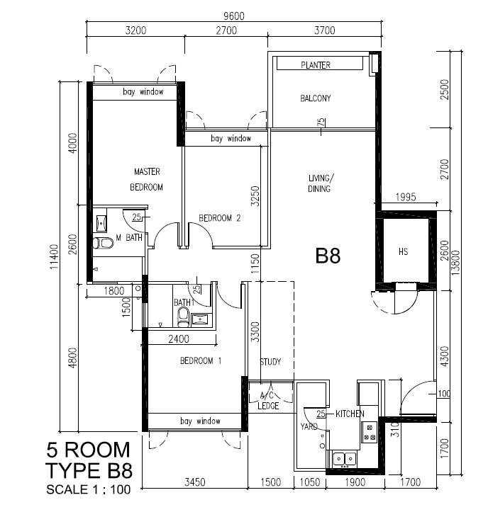 The Premiere 5room Floorplan